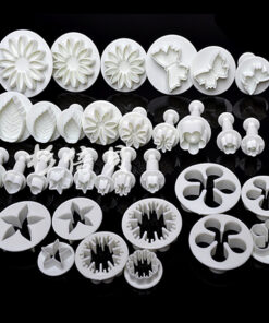 Alternative view of Flowers and Leaves Cake Decoration Molds Set