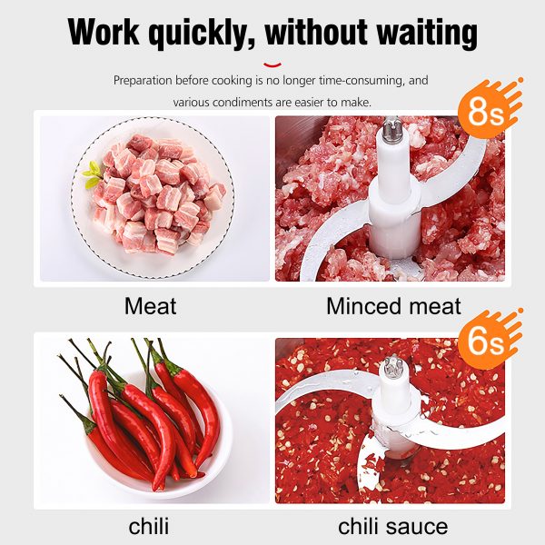 2 Speeds Stainless Steel Electric Grinder - Image 6