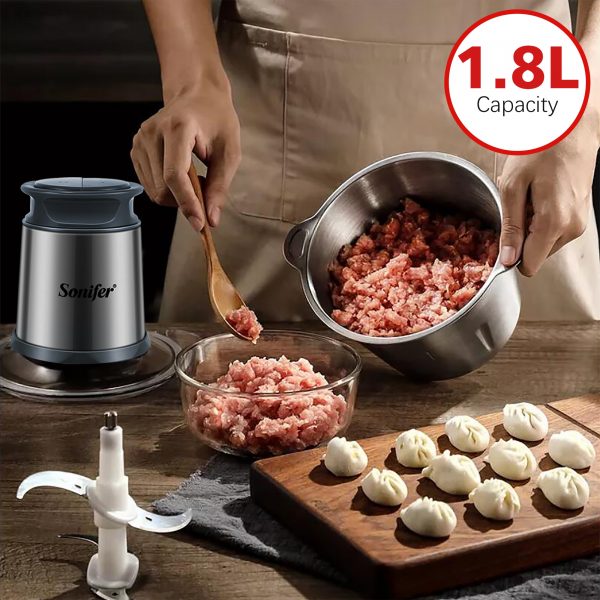 2 Speeds Stainless Steel Electric Grinder - Image 7