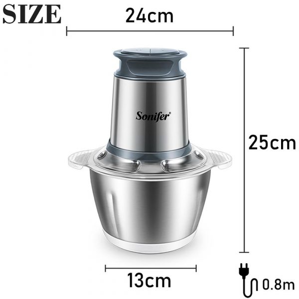2 Speeds Stainless Steel Electric Grinder - Image 9