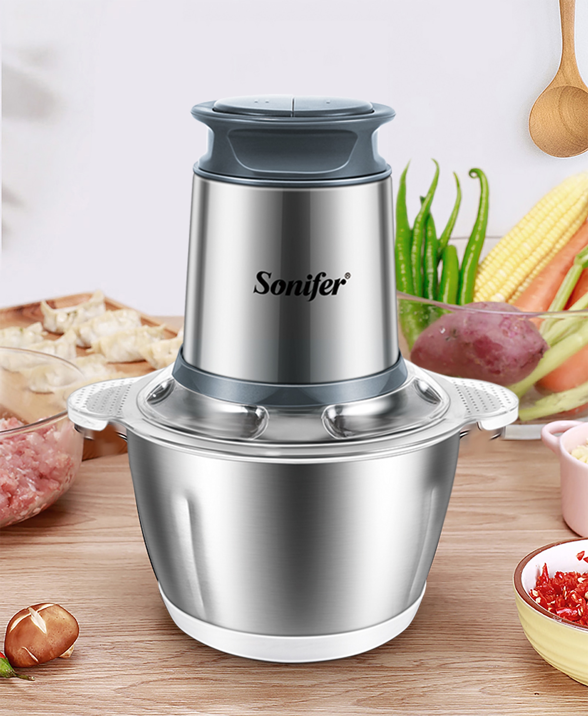 2 Speeds Stainless Steel Electric Grinder - Image 4